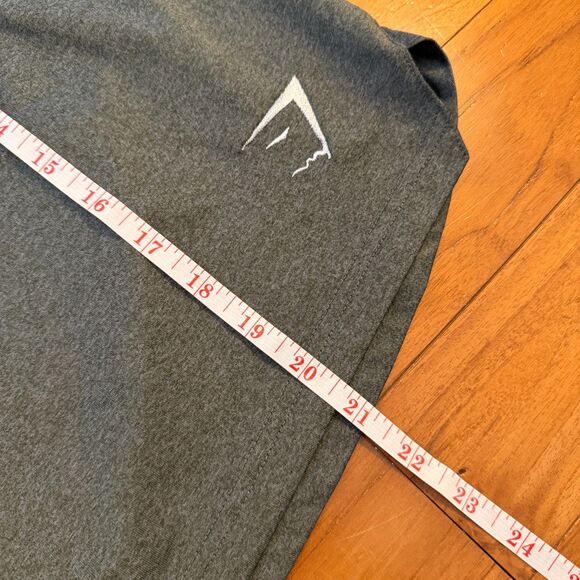 Men Gymshark Running Shorts 9.5 inch in Olive Green Size Large - Picture 5 of 6